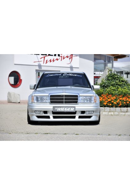 Rieger přední nárazník pro Mercedes 190 W201 sedan, GFK (laminát), pro vozy s originální maskou, s výřezem pro mlhová světla