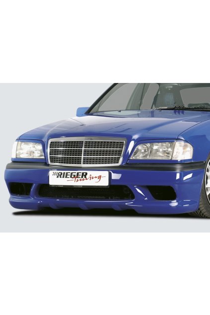 Rieger přední nárazník pro Mercedes třída C W202 sedan, t-model, plast ABS bez povrchové úpravy, s držáky originálních mlhových světel