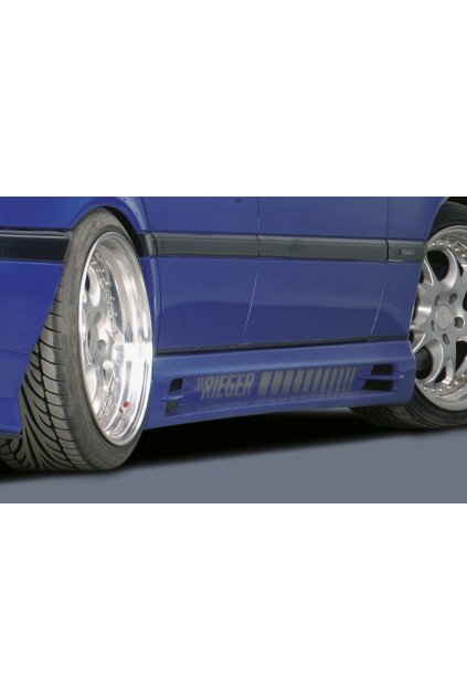 Rieger boční práh mont. strana pravá pro Mercedes třída C W202 sedan, t-model vč. faceliftu, r.v. 00/93-06/97, 07/97-, plast ABS bez povrchové úpravy, s prolisem, s prolisem a dvěma výřezy