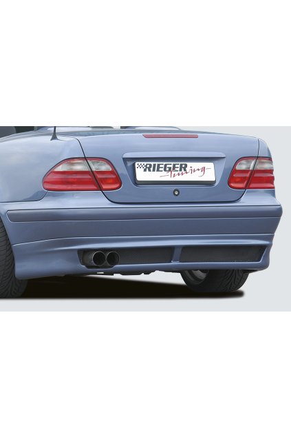 Rieger spoiler pod zadní nárazník pro Mercedes CLK W208 kabriolet, kupé, plast ABS bez povrchové úpravy
