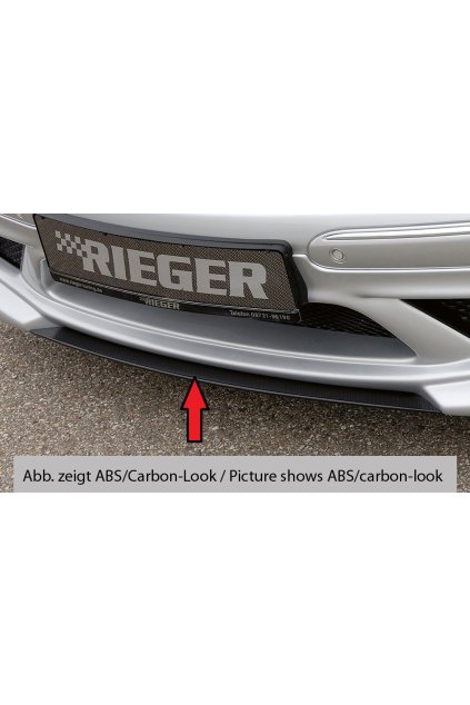 Rieger lipa pod přední nárazník Rieger pro Mercedes CLK W209 kabriolet, kupé (předfacelift / do r.v. 2005), 00/02-06/04, plast ABS bez povrchové úpravy