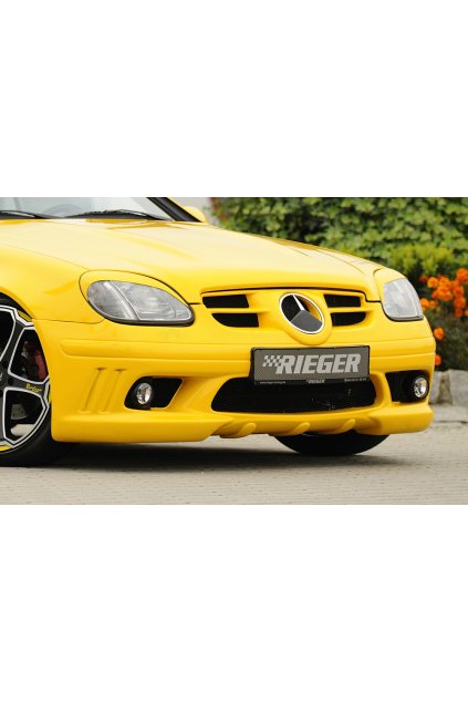 Rieger přední nárazník pro Mercedes SLK R170, plast ABS bez povrchové úpravy, s uzavřeným žebrováním, pro vozy s originálními mlhovými světly