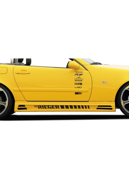 Rieger boční práh mont. strana pravá pro Mercedes SLK R170, r.v. 01/01-, 09/96-12/00, plast ABS bez povrchové úpravy, s prolisem, s prolisem a dvěma výřezy