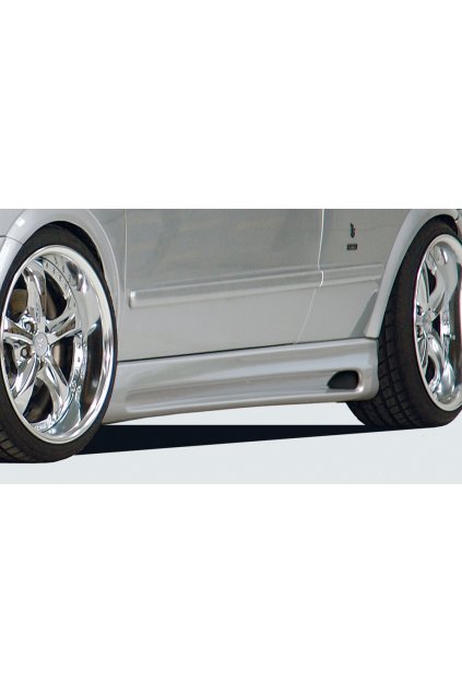 Rieger boční práh mont. strana levá pro Opel Astra G 3-dvéř., fastback, hatchback, notchback, plast ABS bez povrchové úpravy, s prolisem a výřezem