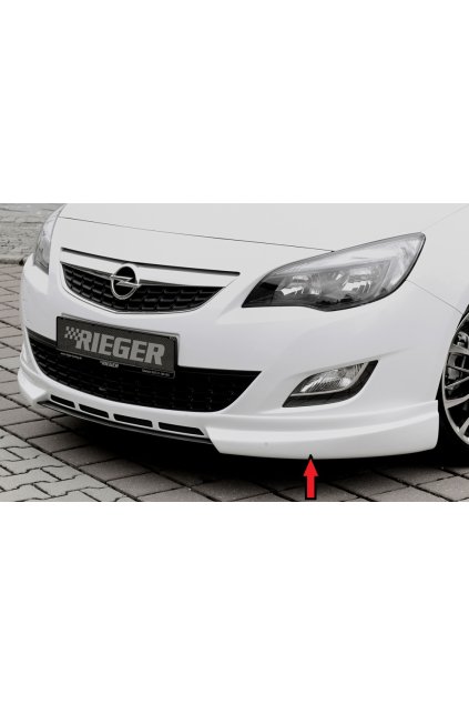 Rieger spoiler pod přední nárazník pro Opel Astra J 5-dvéř., hatchback, sports tourer před faceliftem, r.v. 11/08-09/12, plast ABS bez povrchové úpravy