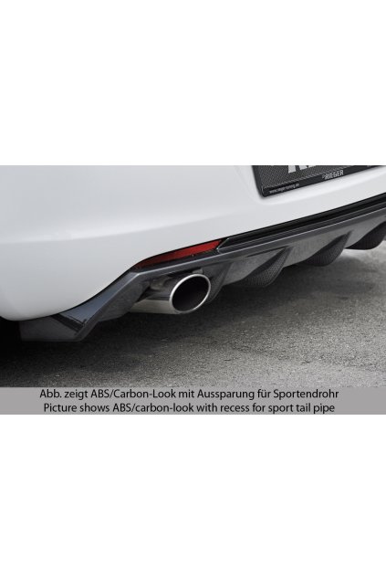 Rieger vložka zadního nárazníku (GBL-51315) pro Opel Astra J 5-dvéř., hatchback před faceliftem, plast ABS lakovaný do černé lesklé barvy