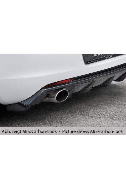 Rieger vložka zadního nárazníku (GBL-51317) pro Opel Astra J 5-dvéř., hatchback před faceliftem, plast ABS lakovaný do černé lesklé barvy