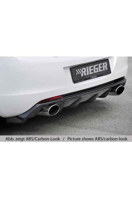 Rieger vložka zadního nárazníku (GBL-51316) pro Opel Astra J 5-dvéř., hatchback před faceliftem, plast ABS lakovaný do černé lesklé barvy