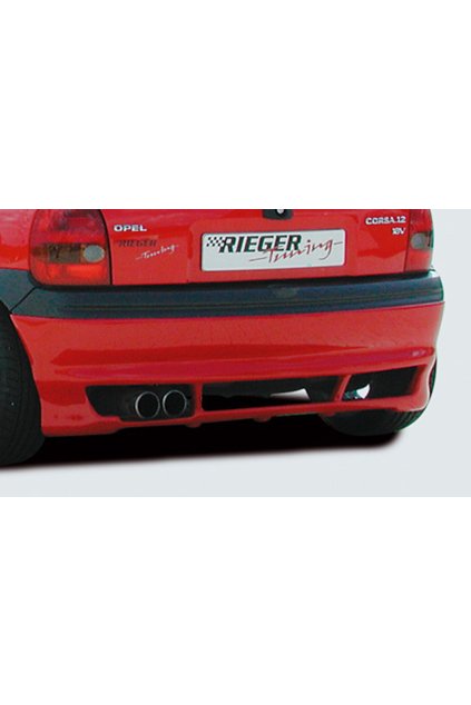 Rieger spoiler pod zadní nárazník (varianta 2) pro Opel Corsa B 3-dvéř., 5-dvéř. (do r.v. 97) r.v. 02/93-09/96, plast ABS bez povrchové úpravy