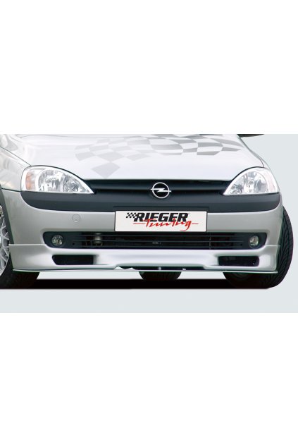 Rieger spoiler pod přední nárazník pro Opel Corsa C 3-dvéř., 5-dvéř. před faceliftem, r.v. 09/00-05/03, plast ABS bez povrchové úpravy
