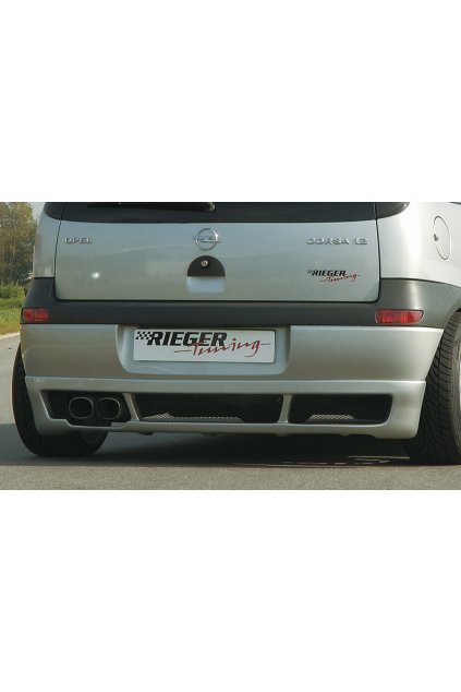 Rieger spoiler pod zadní nárazník pro Opel Corsa C 3-dvéř., 5-dvéř. před faceliftem r.v. 09/00-05/03, plast ABS bez povrchové úpravy