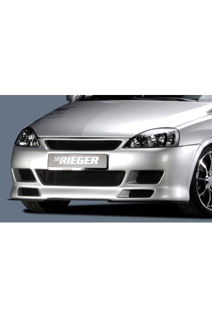 Rieger přední nárazník pro Opel Corsa C 3-dvéř., 5-dvéř. vč. faceliftu, plast ABS bez povrchové úpravy