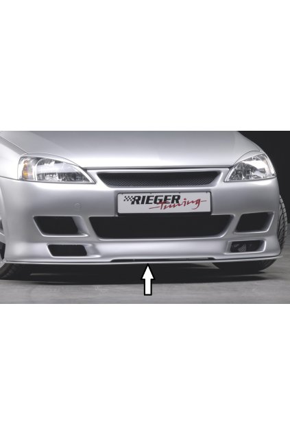 Rieger lipa pod přední nárazník Rieger pro Opel Corsa C 3-dvéř., 5-dvéř. vč. faceliftu, 06/03-, 09/00-05/03, plast ABS bez povrchové úpravy