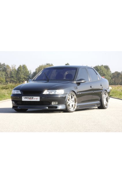 Rieger boční práh mont. strana pravá pro Opel Vectra B caravan, hatchback, notchback, plast ABS bez povrchové úpravy, s prolisem, s prolisem a dvěma výřezy