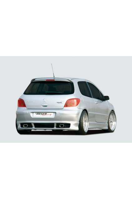 Rieger spoiler pod zadní nárazník pro Peugeot 307 convertible CC, sedan vč. faceliftu r.v. 04/01-04/05, 05-05-, plast ABS bez povrchové úpravy