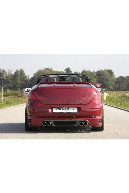 Rieger spoiler pod zadní nárazník pro Peugeot 307 convertible CC vč. faceliftu r.v. 04/01-04/05, 05-05-, plast ABS s povrchovou úpravou Carbon-Look