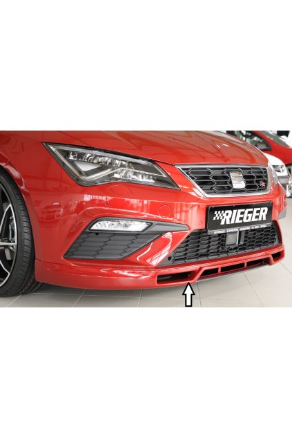 Rieger spoiler pod přední nárazník pro Seat Leon Cupra 5F 3-dvéř. (sc), 5-dvéř., 5-dvéř. (ST/Combi) po faceliftu, r.v. 01/17-, plast ABS bez povrchové úpravy