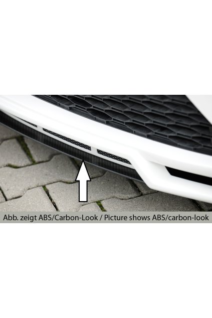 Rieger lipa pod přední nárazník Rieger pro Seat Leon FR 5F 3-dvéř. (sc), 5-dvéř., 5-dvéř. (ST/Combi) po faceliftu, 01/17-, plast ABS bez povrchové úpravy