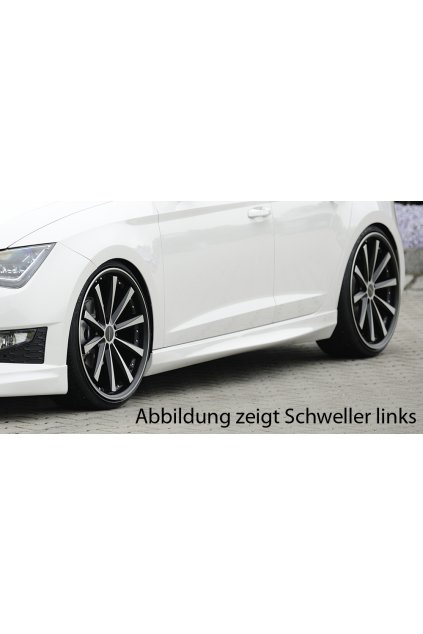 Rieger boční práh mont. strana pravá pro Seat Leon FR 5F 5-dvéř., 5-dvéř. (ST/Combi), r.v. 01/13-, plast ABS bez povrchové úpravy