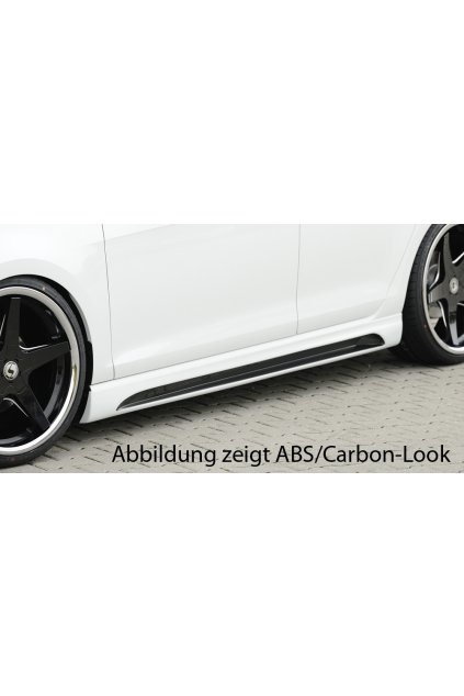 Rieger boční práh mont. strana pravá pro Seat Leon FR 5F 5-dvéř., 5-dvéř. (ST/Combi), r.v. 01/13-, plast ABS bez povrchové úpravy, s prolisem a výřezem