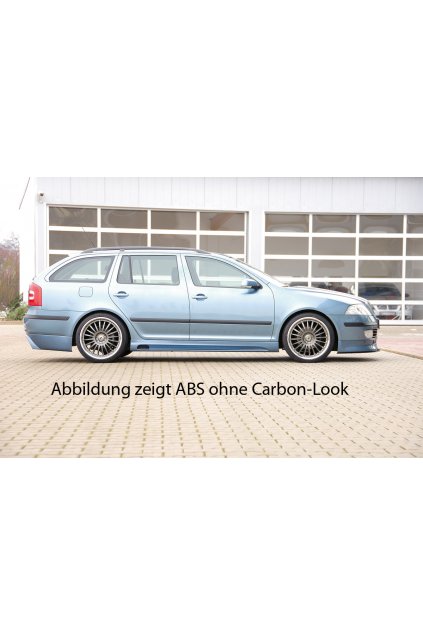 Rieger boční práh mont. strana pravá pro Škoda Octavia 1Z combi, sedan, r.v. 06/04-, plast ABS s povrchovou úpravou Carbon-Look, s prolisem a výřezem