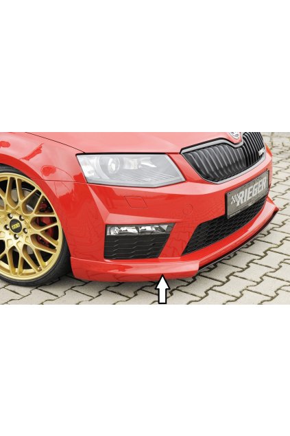 Rieger spoiler pod přední nárazník pro Škoda Octavia RS 5E combi, sedan před faceliftem, r.v. 06/13-01/17, plast ABS bez povrchové úpravy