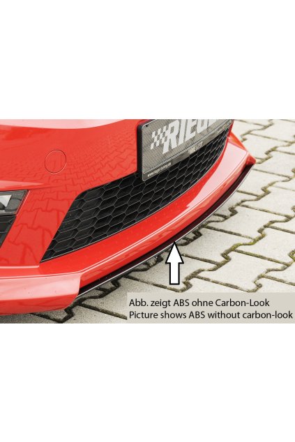 Rieger lipa pod přední nárazník Rieger pro Škoda Octavia RS 5E combi, sedan před faceliftem, 06/13-01/17, plast ABS s povrchovou úpravou Carbon-Look