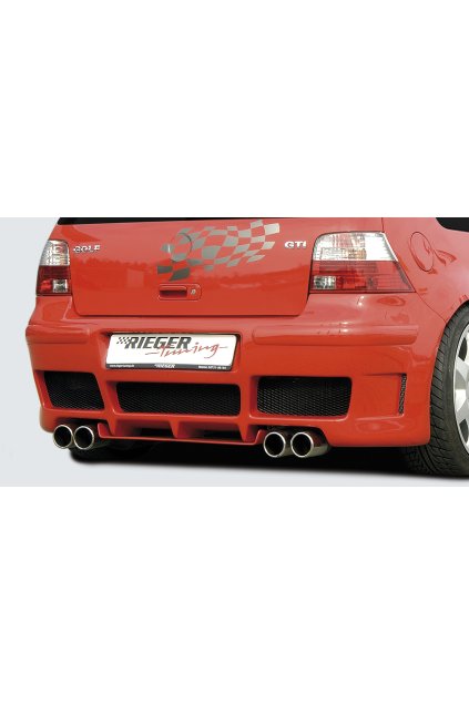 Rieger zadní nárazník pro Volkswagen Golf 4 1J, plast ABS bez povrchové úpravy