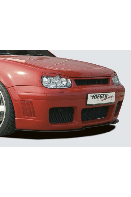 Rieger přední nárazník pro Volkswagen Golf 4 1J 3-dvéř., 5-dvéř., combi, plast ABS bez povrchové úpravy, s žebrováním, pro vozy s ostřikovači světlometů