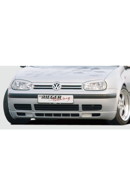Rieger spoiler pod přední nárazník V6-Look pro Volkswagen Golf 4 1J 3-dvéř., 5-dvéř., combi, r.v. 10/97-03, plast ABS bez povrchové úpravy