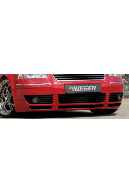 Rieger spoiler pod přední nárazník pro Volkswagen Passat 3BG combi, sedan, plast ABS bez povrchové úpravy, s 2 turbo nádechy - pro V6 Diesel