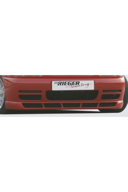Rieger spoiler pod přední nárazník pro Volkswagen Polo 4 6N 3-dvéř., 5-dvéř., r.v. 10/94-01, plast ABS bez povrchové úpravy, s 5 výřezy, se styling paketem
