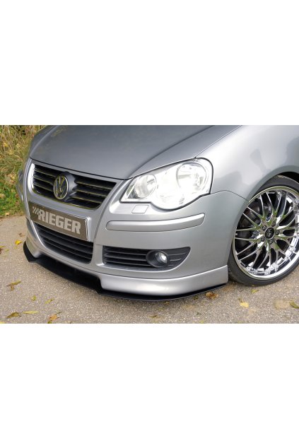 Rieger spoiler pod přední nárazník pro Volkswagen Polo 5 9N 3-dvéř., 5-dvéř. po faceliftu, r.v. 00/06-, plast ABS bez povrchové úpravy