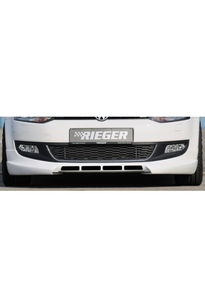 Rieger spoiler pod přední nárazník pro Volkswagen Polo 6 6R 3-dvéř., 5-dvéř. před faceliftem, r.v. 04/09-01/14, plast ABS bez povrchové úpravy, s žebrováním