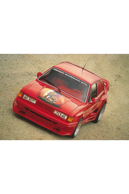 Rieger přední nárazník pro Volkswagen Scirocco 1 kupé, GFK (laminát), s výřezem pro mlhová svěla