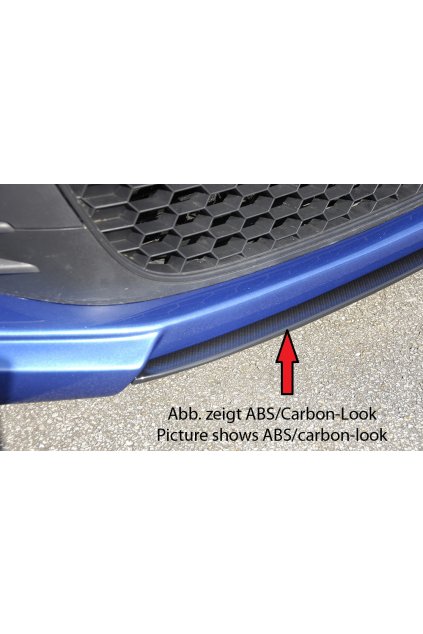Rieger lipa pod přední nárazník Rieger pro Volkswagen Scirocco 3 13 2-dvéř. před faceliftem, 08/08-04/14, plast ABS bez povrchové úpravy, pod přední spoiler Rieger obj. kód K 00014100