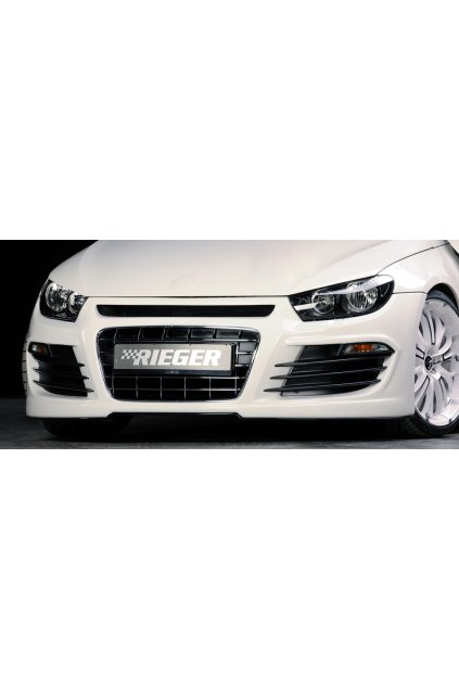 Rieger přední nárazník pro Volkswagen Scirocco 3 13 2-dvéř. před faceliftem, plast ABS bez povrchové úpravy, pro vozy bez ostřikovačů předních světlometů