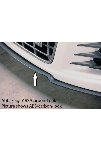 Rieger lipa pod přední nárazník Rieger pro Volkswagen Scirocco 3 13 2-dvéř. před faceliftem, 08/08-04/14, plast ABS bez povrchové úpravy, pod přední nárazník Rieger obj. kód K 00014102/03