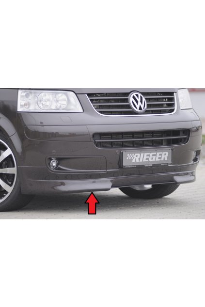 Rieger spoiler pod přední nárazník pro Volkswagen T5 bus  před faceliftem, r.v. 04/03-08/09, plast ABS bez povrchové úpravy