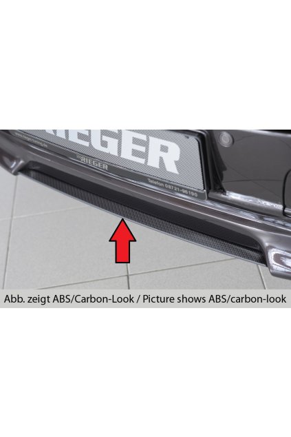 Rieger lipa pod přední nárazník Rieger pro Volkswagen T5 bus  před faceliftem, 04/03-08/09, plast ABS bez povrchové úpravy