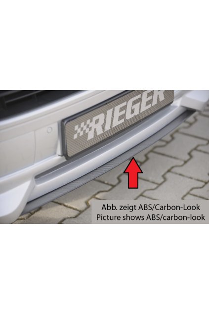 Rieger lipa pod přední nárazník Rieger pro Volkswagen T5 bus  po faceliftu, 09/09-, plast ABS bez povrchové úpravy