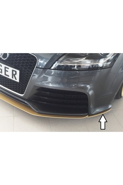 Rieger lipa pod přední nárazník na levé straně pro Audi TT RS 8J kupé, 09/09-, plast ABS bez povrchové úpravy