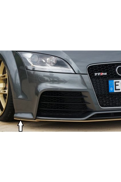 Rieger lipa pod přední nárazník na pravé straně pro Audi TT RS 8J kupé, 09/09-, plast ABS bez povrchové úpravy