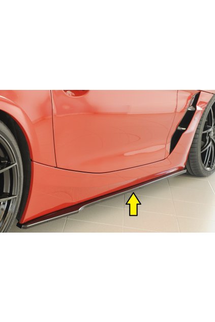 Rieger spoiler pod boční práh mont. strana pravá pro BMW Z4 G29, G4Z roadster, 03/19-, plast ABS lakovaný do černé lesklé barvy