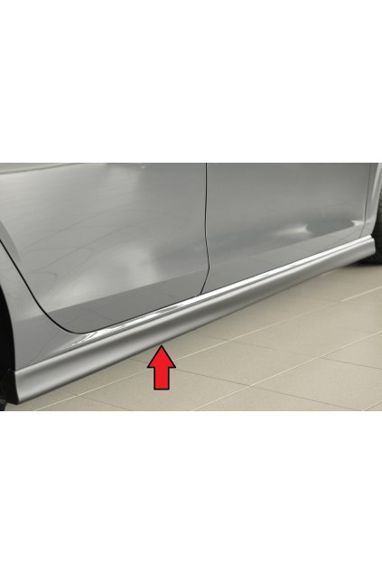 Rieger boční práh (XS) mont. strana pravá pro Seat Leon FR 5F 5-dvéř., r.v. 01/13-12/16, plast ABS bez povrchové úpravy
