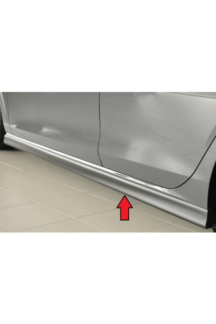 Rieger boční práh (XS) mont. strana levá pro Volkswagen Golf 8 3-dvéř., r.v. 12/19-, plast ABS bez povrchové úpravy