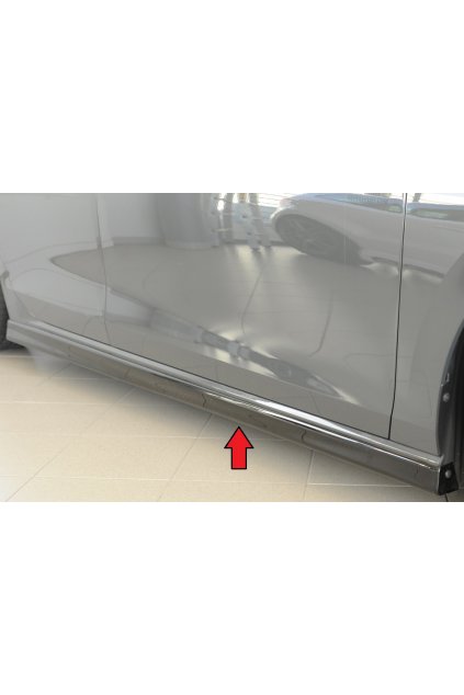 Rieger boční práh (XS) mont. strana pravá pro Volkswagen Golf 8 3-dvéř., 12/19-, plast ABS lakovaný do černé lesklé barvy