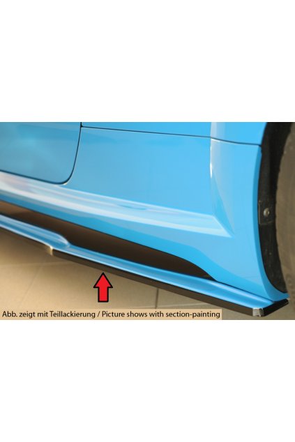 Rieger spoiler pod boční práh (ca. 19mm) mont. strana levá pro Audi TT RS 8J, 8J1-FV, 8S kupé, r.v. 09/18-, plast ABS bez povrchové úpravy