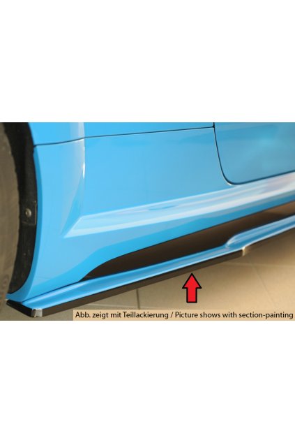 Rieger spoiler pod boční práh (ca. 19mm) mont. strana pravá pro Audi TT RS 8J, 8J1-FV, 8S kupé, r.v. 09/18-, plast ABS bez povrchové úpravy