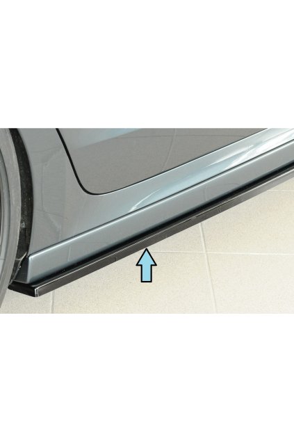 Rieger spoiler pod boční práh mont. strana pravá pro Škoda Octavia NX combi, 11/19-, plast ABS lakovaný do černé lesklé barvy